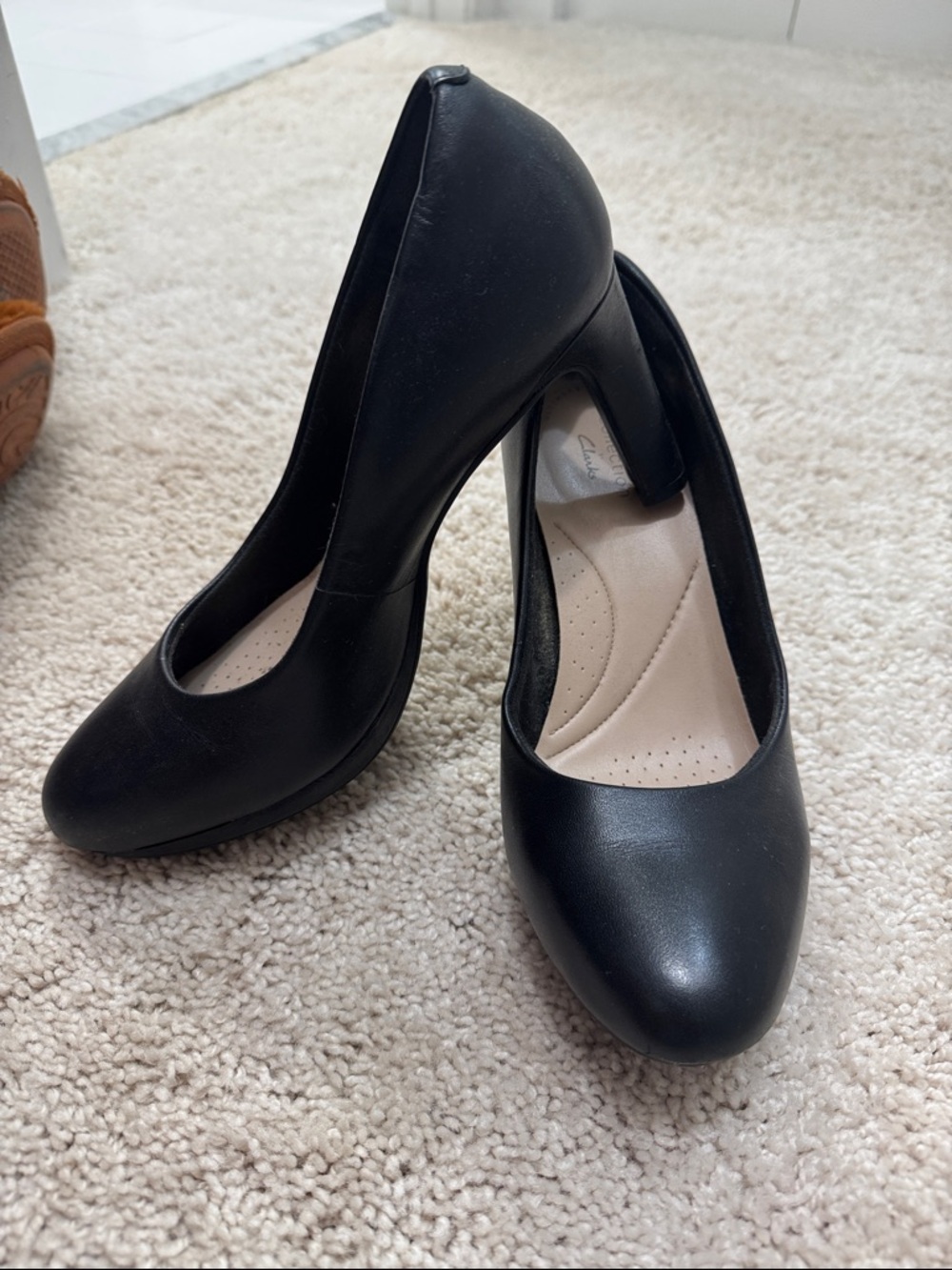 Clarks Black Women's Classic Pump Heels